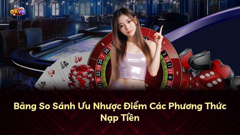 Bảng So Sánh Ưu Nhược Điểm Các Phương Thức Nạp Tiền
